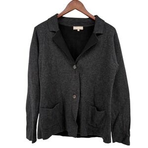 Benedetta B Wool Cashmere Knit Blazer L